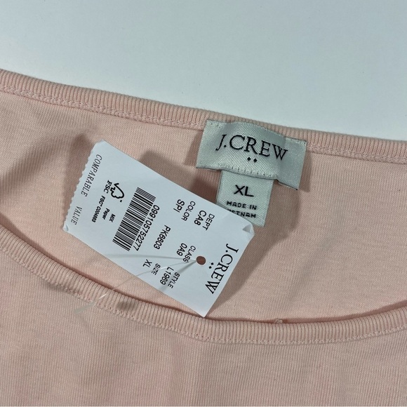 New J Crew Open Neck Cami Tank Top Soft Pink XL Cotton - Picture 5 of 7